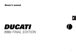 Ducati 998s Motorcycle User Manual