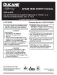 Ducane 3400 Gas Grill User Manual
