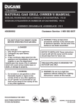 Ducane 2020802 Gas Grill User Manual