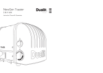 Dualit 20293 Toaster User Manual