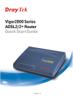 Draytek 2800 Network Router User Manual