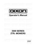 Dixon 6025 Lawn Mower User Manual