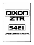 Dixon 5421 Lawn Mower User Manual