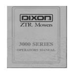 Dixon 3000 Series Lawn Mower User Manual