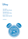Disney DCR5500-C Clock Radio User Manual
