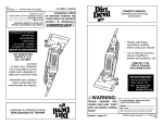 Dirt Devil 1-113354-000 Vacuum Cleaner User Manual