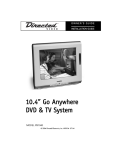 Directed Electronics PB1040 TV DVD Combo User Manual