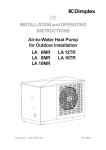 Dimplex LA 10MR Heat Pump User Manual