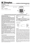Dimplex DCU18LCD Fan User Manual