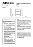 Dimplex CHT20 Fan User Manual