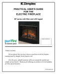 Dimplex BF series Indoor Fireplace User Manual