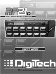 DigiTech RP21D Musical Instrument User Manual