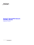 Dialogic DSI SS7MD Network Card User Manual