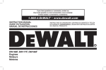 DeWalt DW168F Automobile Parts User Manual