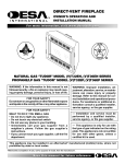 Desa (V)T32EP Indoor Fireplace User Manual