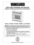 Desa VP2200IT Water Heater User Manual