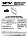 Desa (V)K42EN Outdoor Fireplace User Manual
