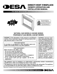 Desa (V)JM50 SERIES Outdoor Fireplace User Manual