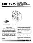 Desa (V)3612ST Outdoor Fireplace User Manual