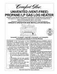 Desa Tech CG2618PV Gas Heater User Manual