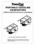 Desa PGH7500IE, PGH1100IE Portable Generator User Manual