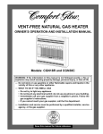 Desa CGN18R Gas Heater User Manual