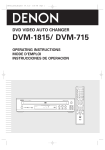 Denon DVM-715 DVD Player User Manual