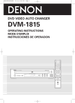Denon DVM-1815 DVD Player User Manual