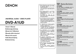 Denon DVD-A1UD DVD Player User Manual