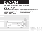 Denon DVD-A11 DVD Player User Manual