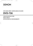 Denon DVD-756 DVD Player User Manual