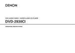 Denon DVD-2930CI DVD Player User Manual