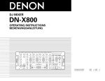 Denon DN-X800 Musical Instrument User Manual