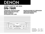 Denon DN-780R Cassette Player User Manual