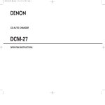 Denon DCM27 CD Player User Manual