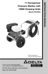 Delta A00543 Pressure Washer User Manual