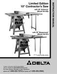 Delta 36-426 Saw User Manual