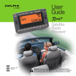 Delphi SA10085 Car Satellite Radio System User Manual