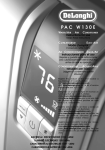 DeLonghi PAC W130E Air Conditioner User Manual
