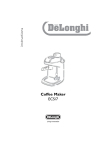 DeLonghi EC5 Espresso Maker User Manual