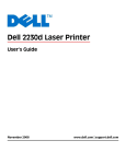 Dell 2150cn Printer User Manual