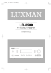 Dantax LR-8500 Stereo Receiver User Manual