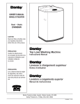 Danby DWM99W Washer User Manual