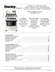 Danby DR299BLSGLP Range User Manual