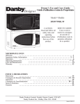 Danby DMW758BW Microwave Oven User Manual