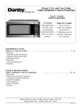 Danby DMW111KPSSDD Microwave Oven User Manual
