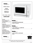 Danby DDW399W Dishwasher User Manual