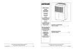 Danby ADR3006 Dehumidifier User Manual