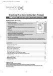 Daewoo DWD-F1012 Washer/Dryer User Manual