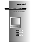 Daewoo DVQ 14H1FC TV VCR Combo User Manual